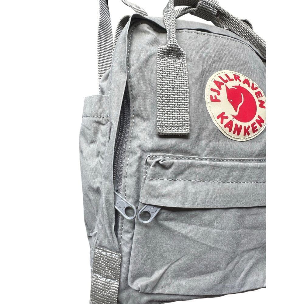 Fjallraven Kanken Mini Backpack Bag Water Resistant In Fog Gray - Picture 2 of 12